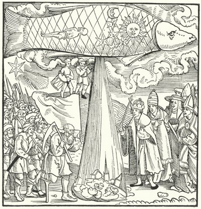 Escena que profetiza la Guerra de los Campesinos Alemanes de 1524-1525 de German School